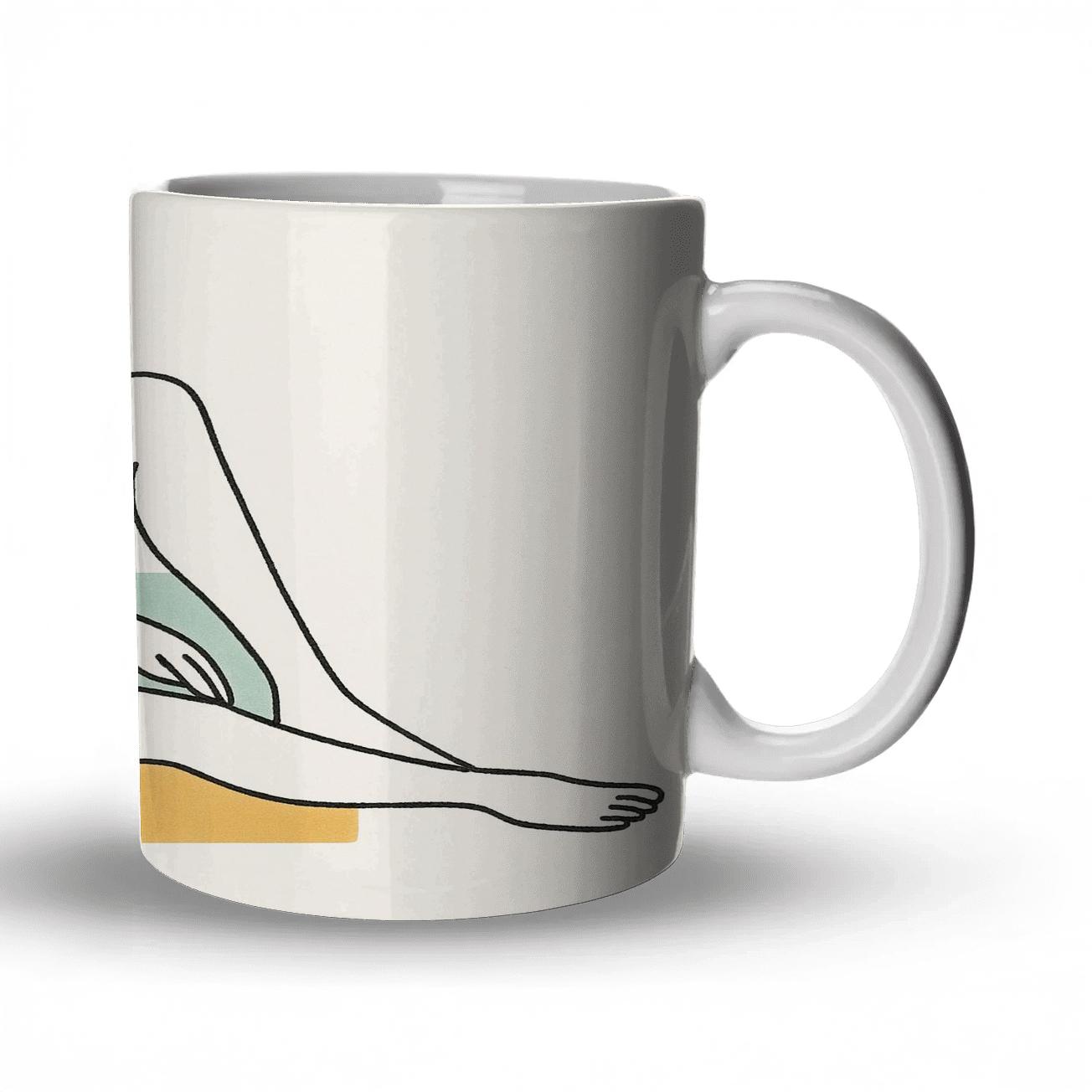 Tidal Geometry Body travel mugs with handles