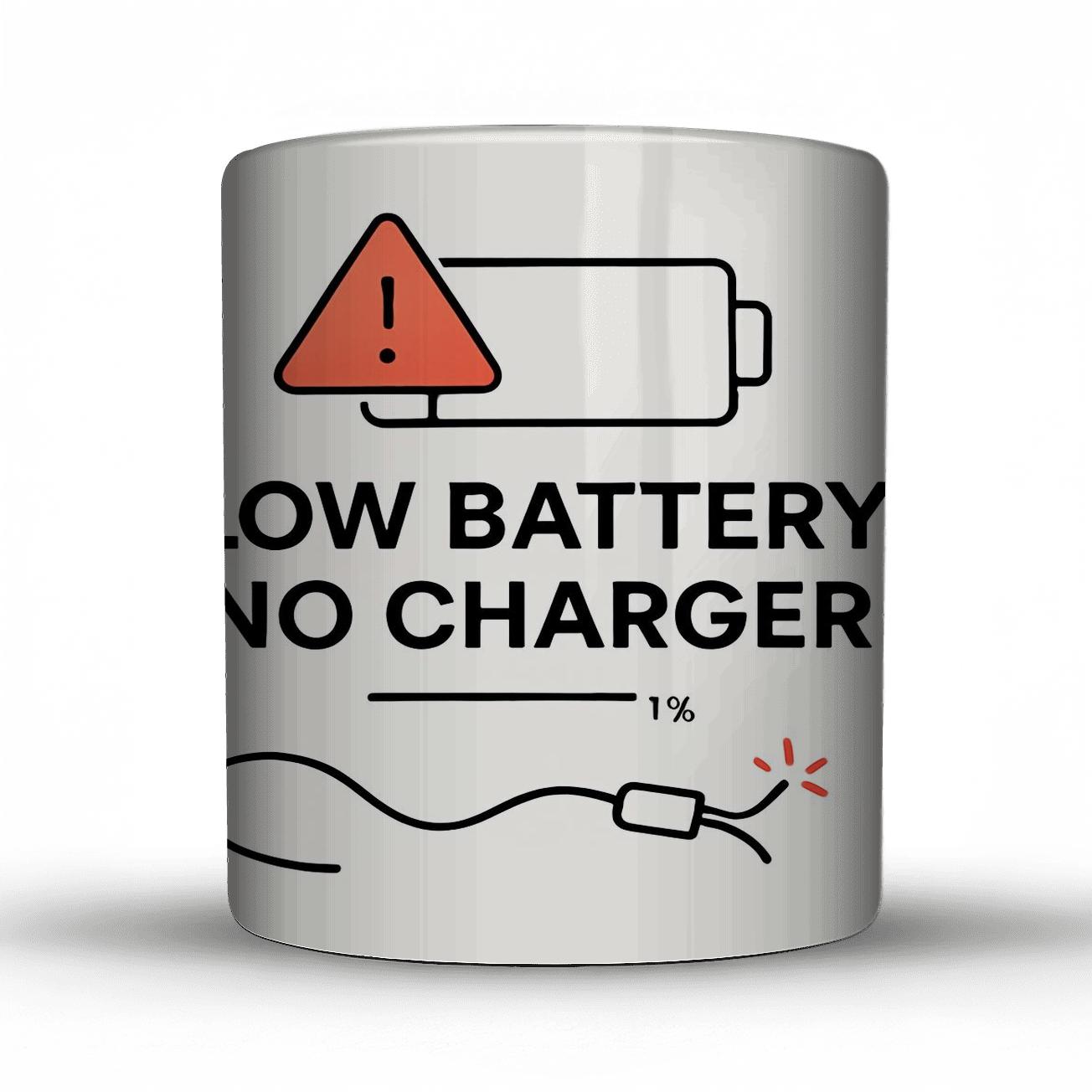 Low Battery No Charger Stardrift novelty coffee mugs