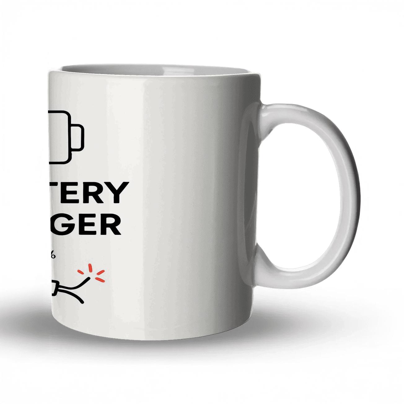 Low Battery No Charger Stardrift novelty coffee mugs