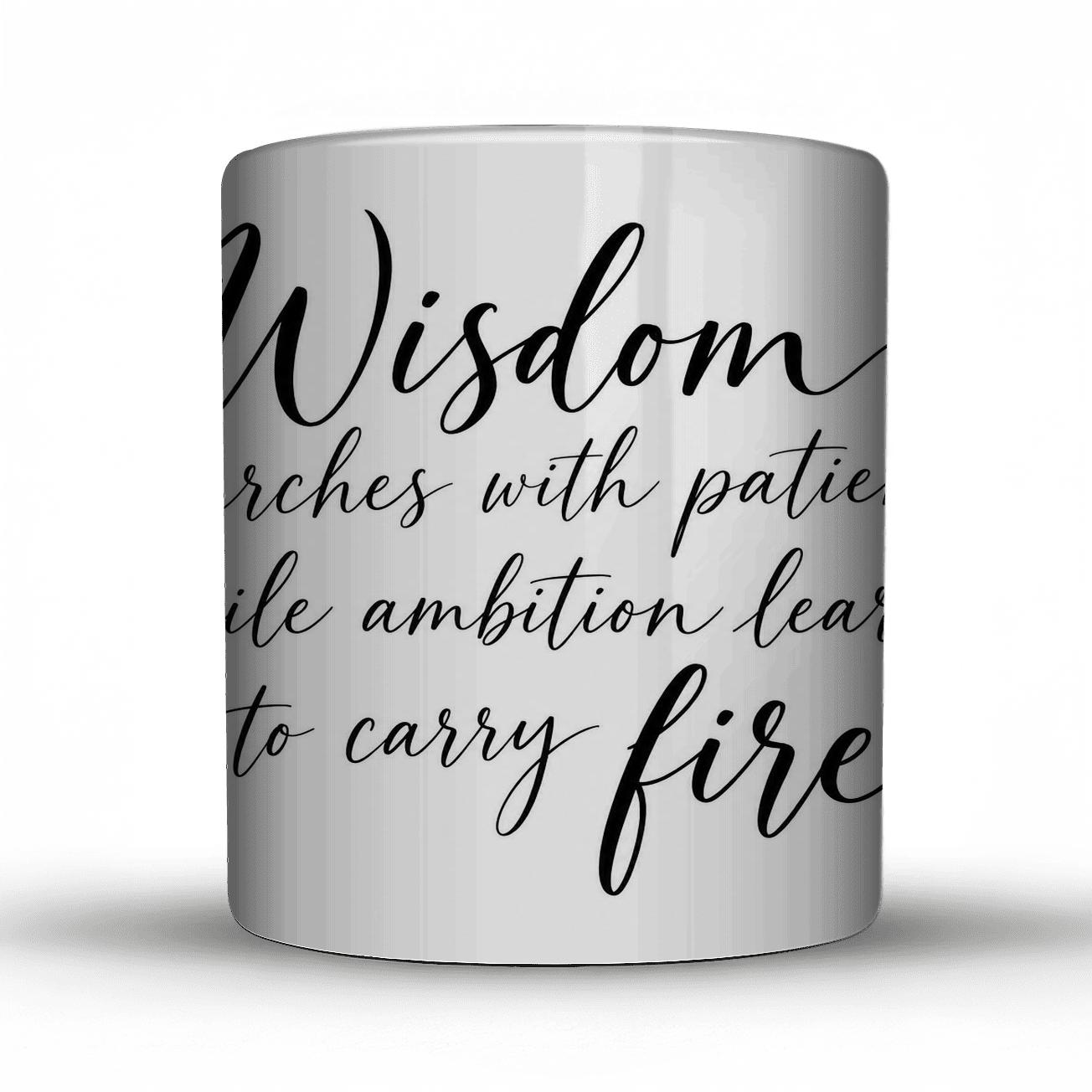 Wisdom Marches With Patience novelty coffee mugs [AI-81bc5e5a-2c5f22587400]