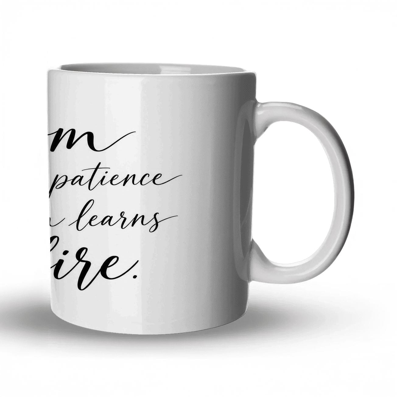Wisdom Marches With Patience novelty coffee mugs [AI-81bc5e5a-f658d63dbd21]