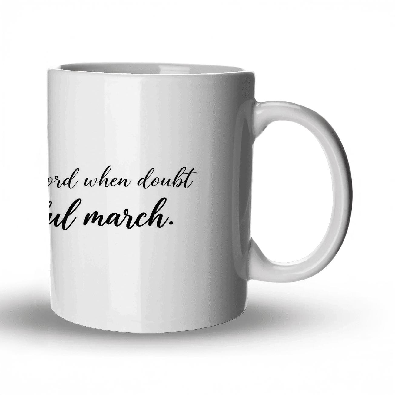 Courage Keeps The Record ceramic coffee mugs [AI-b0efbb22-22137f32cb77]