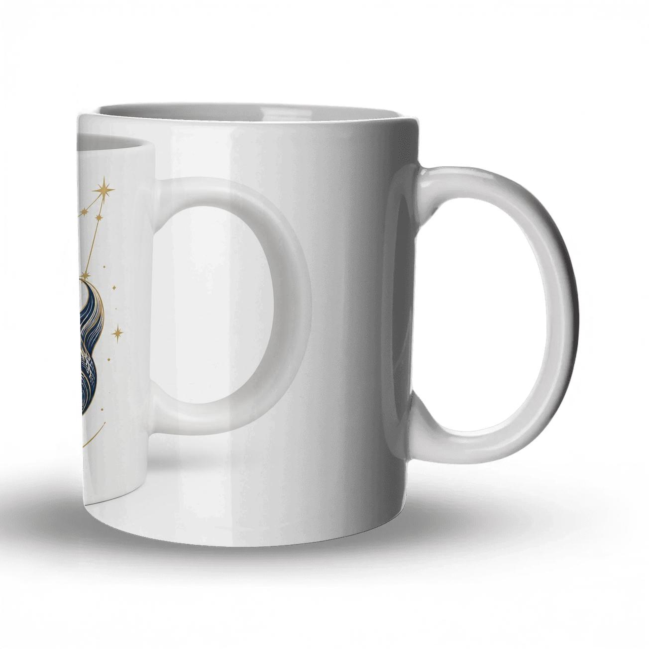 Capricorn Alpine Sea Goat Star Atlas Line Art custom printed mugs [AI-5c3092eb-aa4e1ef4218b]