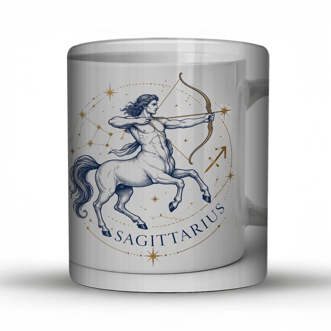 Sagittarius Meridian Archer Line Art personalized mugs [AI-dad8967d-309012afeec3]