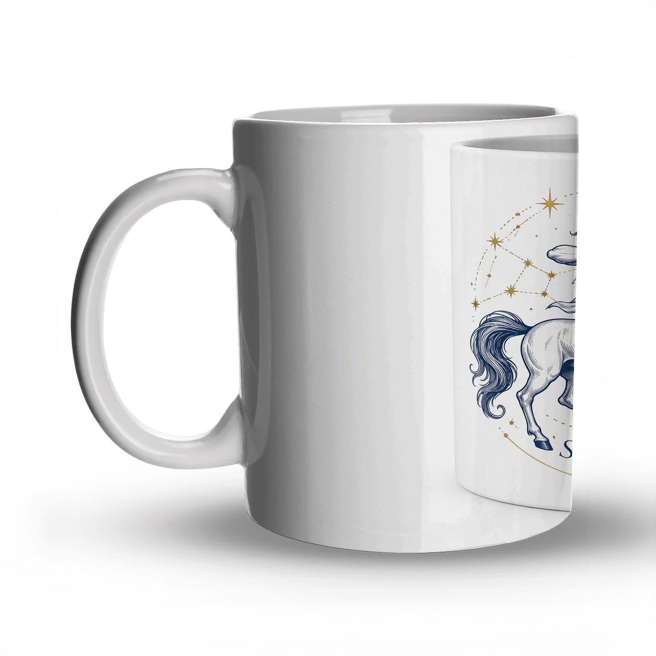 Sagittarius Meridian Archer Line Art personalized mugs [AI-dad8967d-03ab99d66591]