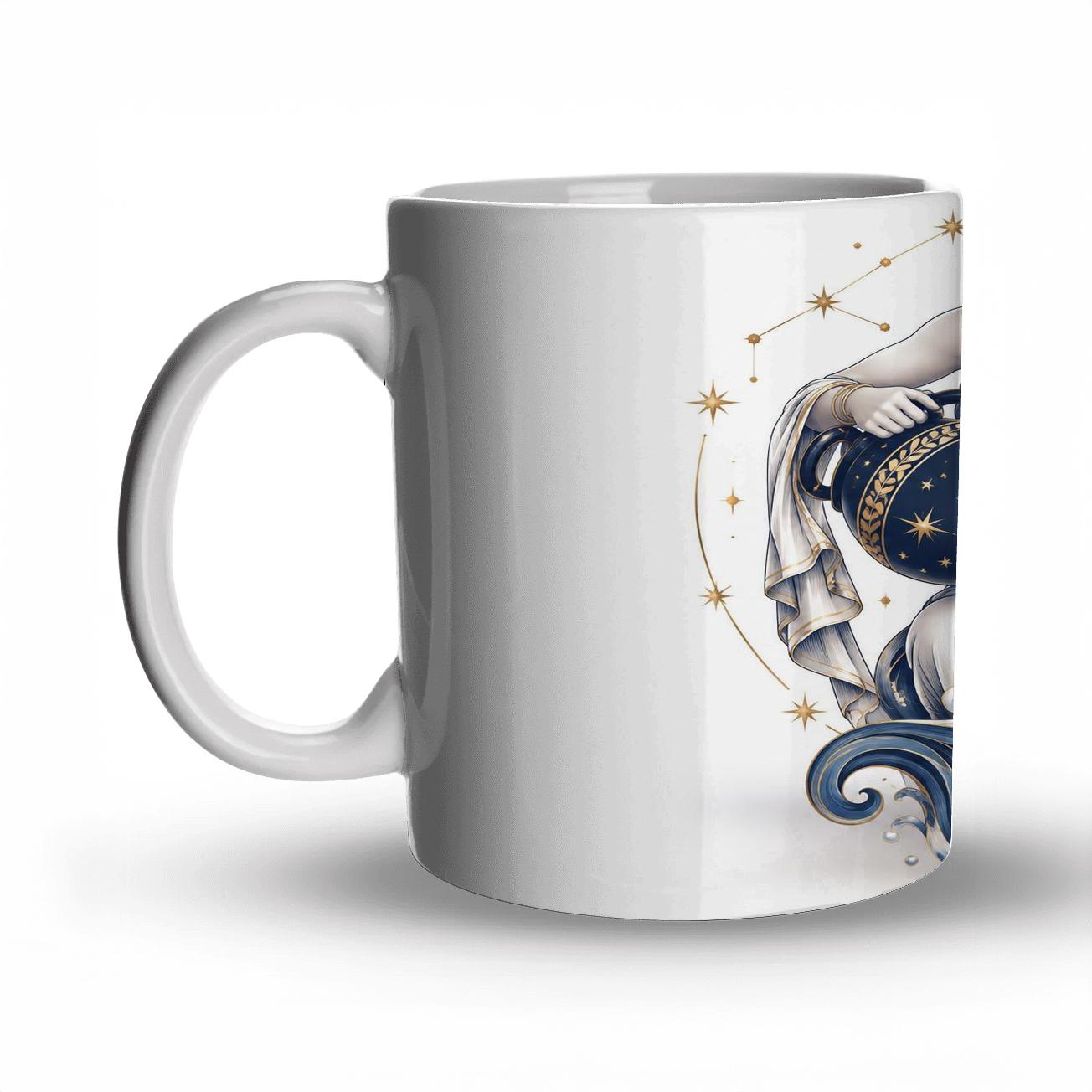 Aquarius Meridian Water Bearer Line Art custom printed mugs [AI-01d09274-d5b1a4dec11d]