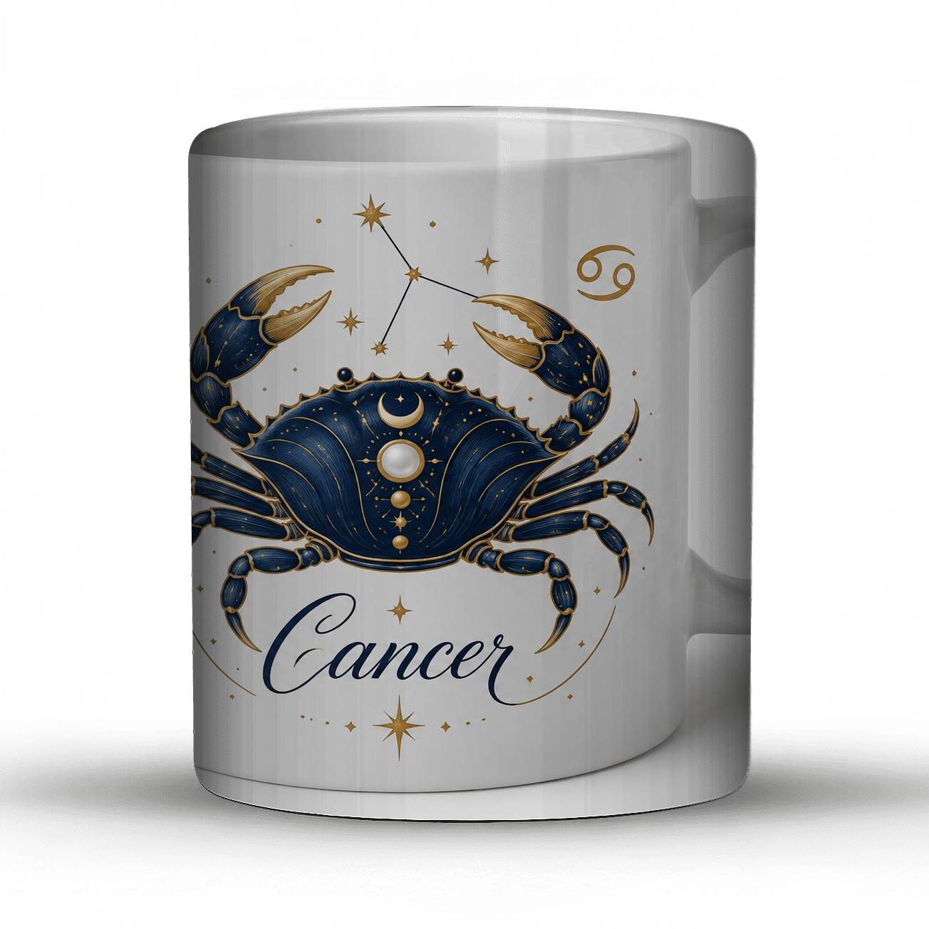 Cancer Moon Pearl Crab Atlas travel mugs with handles [AI-9ae1521a-d0984068db2a]