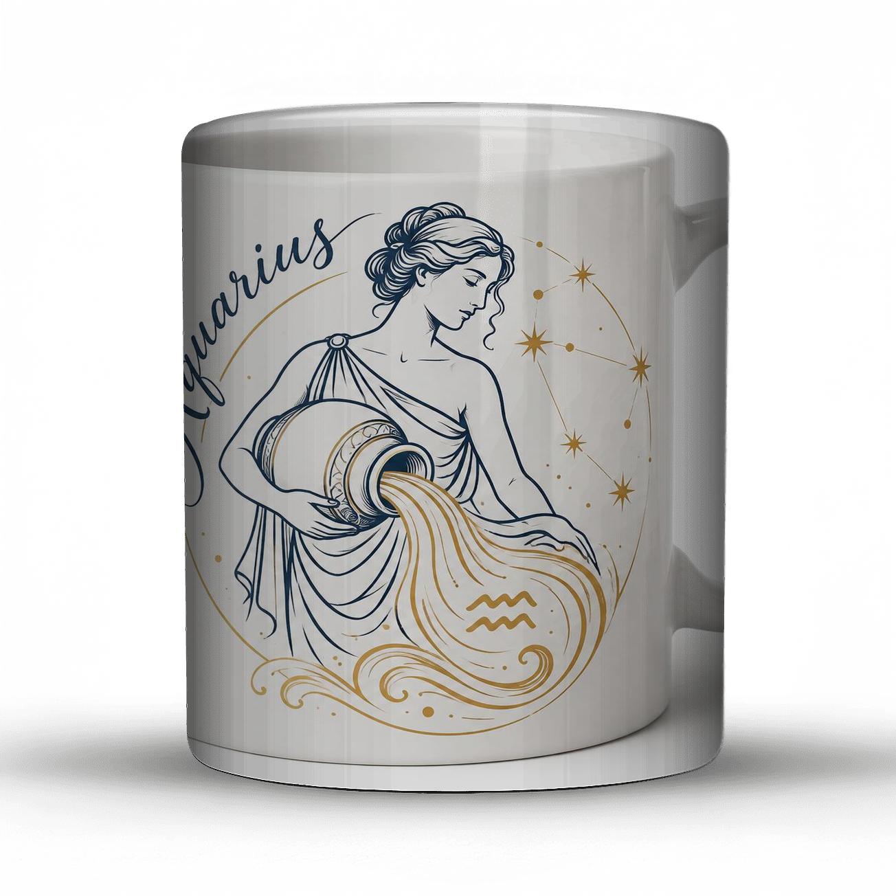 Aquarius Gilded Vessel Wave Glyph travel mugs with handles [AI-b02647d7-296fcd2bb44a]