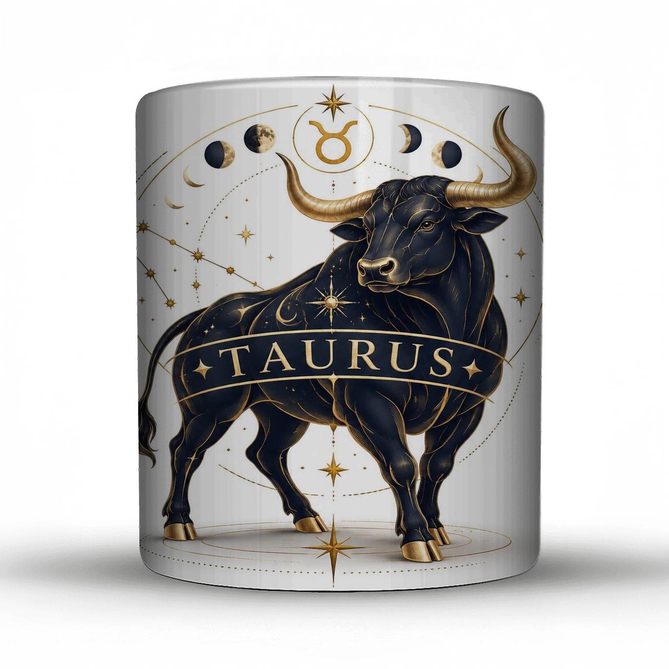 Taurus Lunar Bull Ecliptic Line Art travel mugs with handles [AI-7eaa37ad-93104d5e3393]