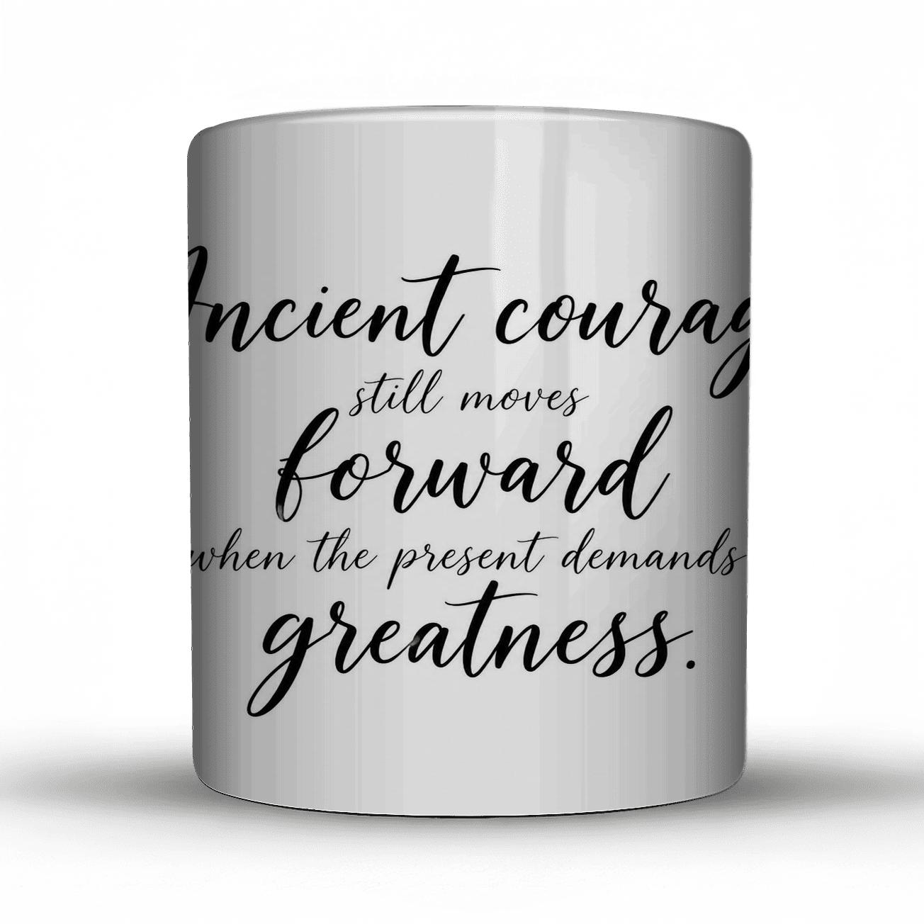 Ancient Courage Forward ceramic coffee mugs [AI-2a7f3884-c08f0d66d858]