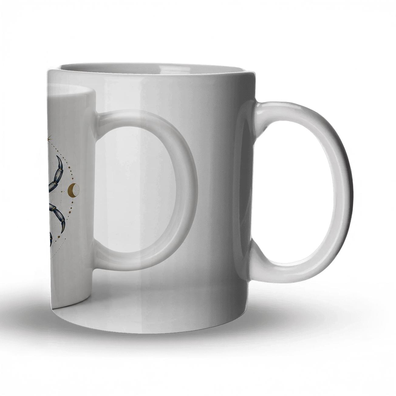 Cancer Tidal Glyph Crab Monoline novelty coffee mugs [AI-5ebcd6b9-2dc82cb28749]