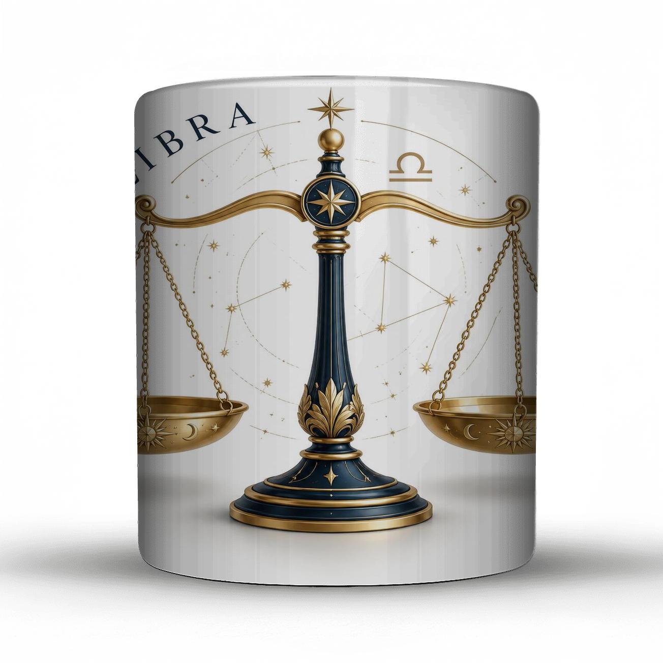 Libra Equinox Balance Line Art ceramic coffee mugs [AI-576117b5-e30215aae8d7]