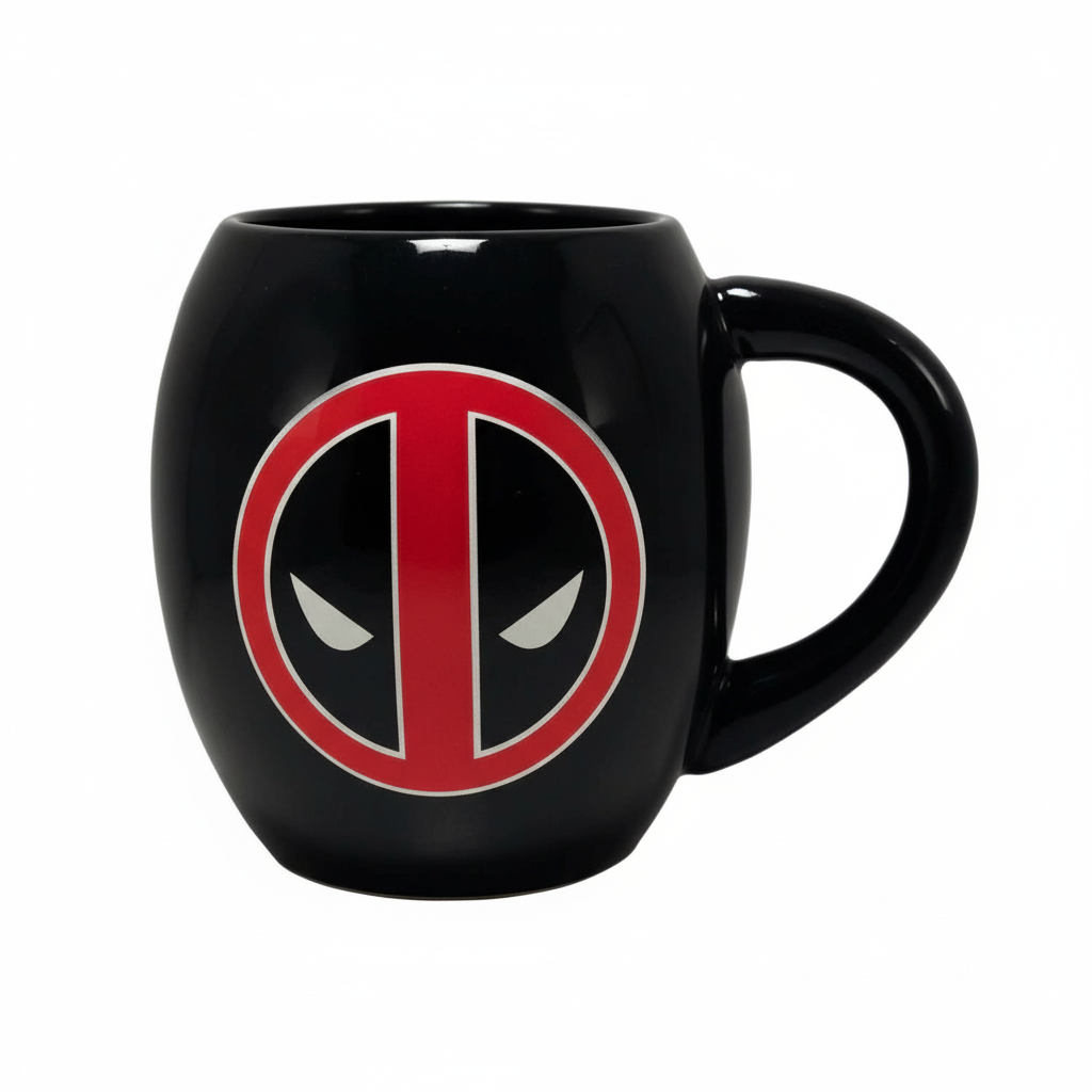 Deadpool Logo Ceramic Oval Coffee Mug 
