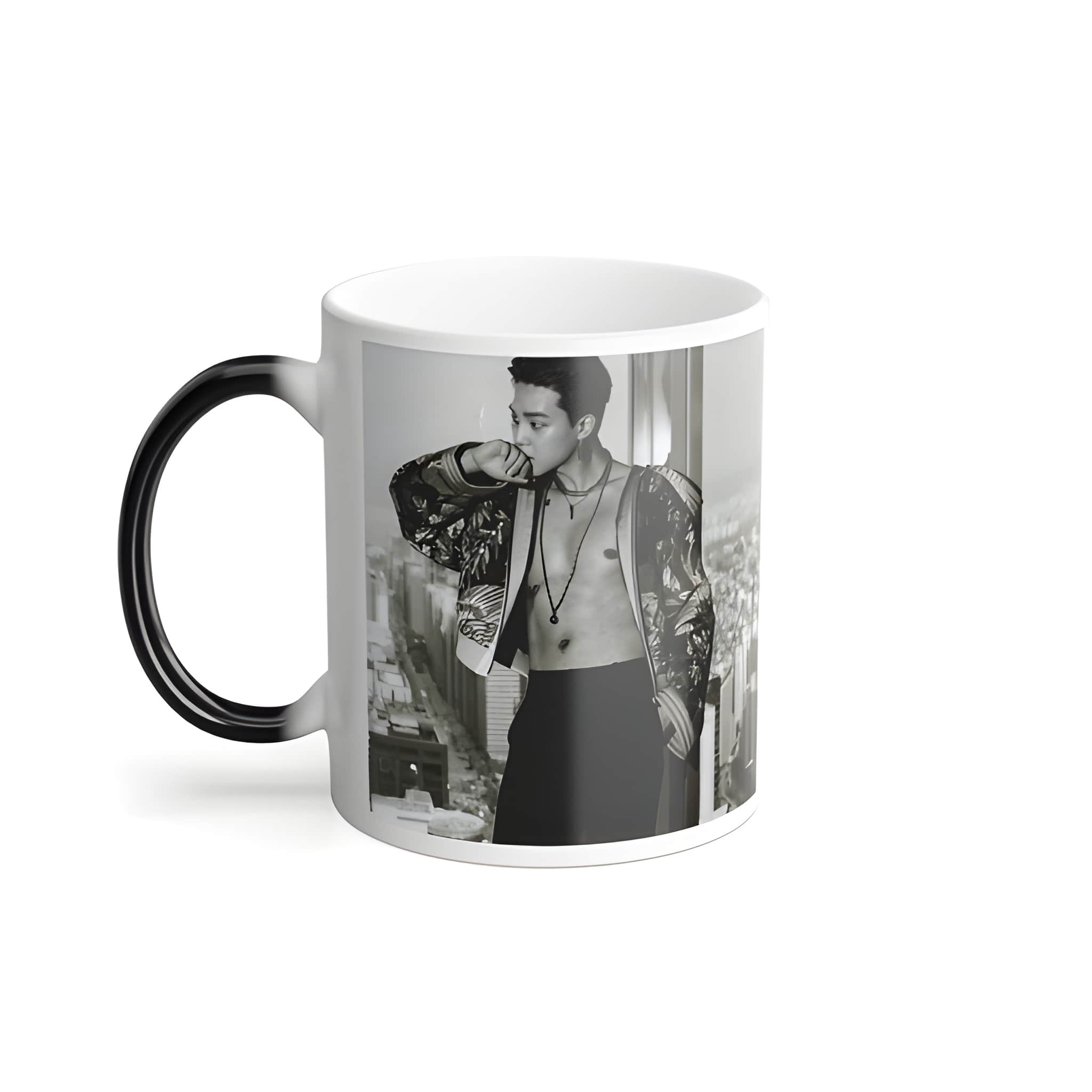 JM Color Changing Mug - K-Pop Heat Activated Magic Mug - Kpop Army Fan Gift - Lachimolala Meme Gift #089