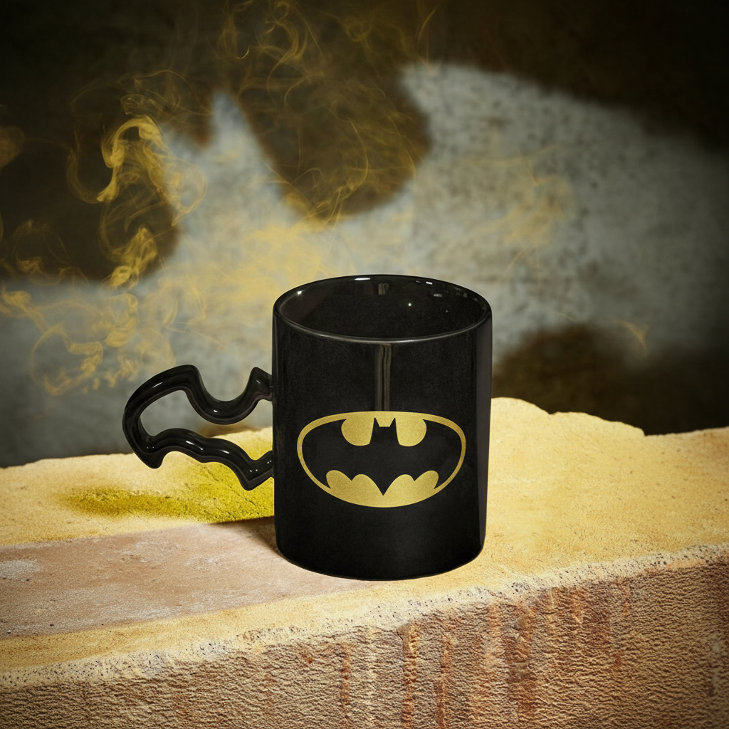 Batman Logo Mug With Wing Handle