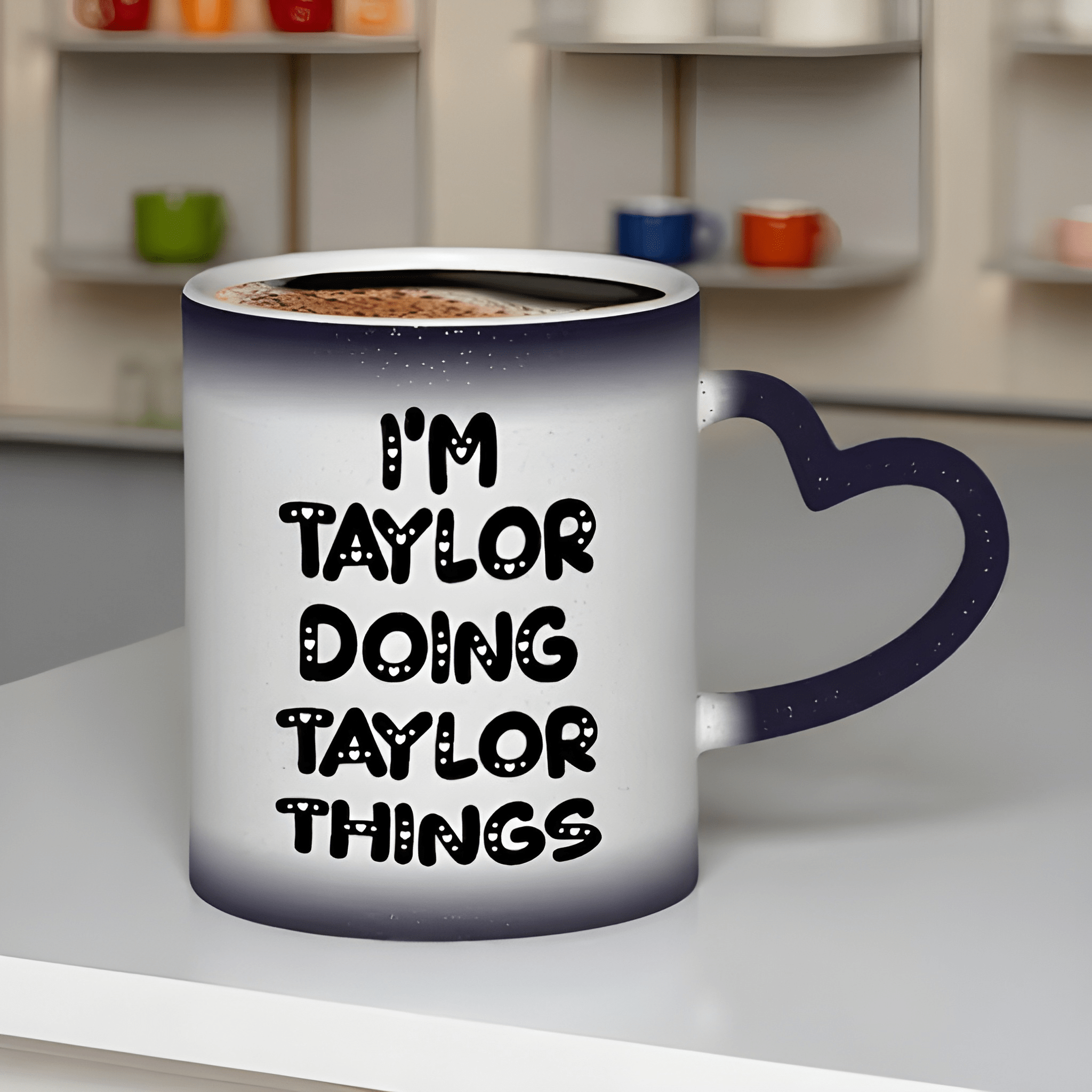 Taylor-Themed Color-Changing Ceramic Mug 