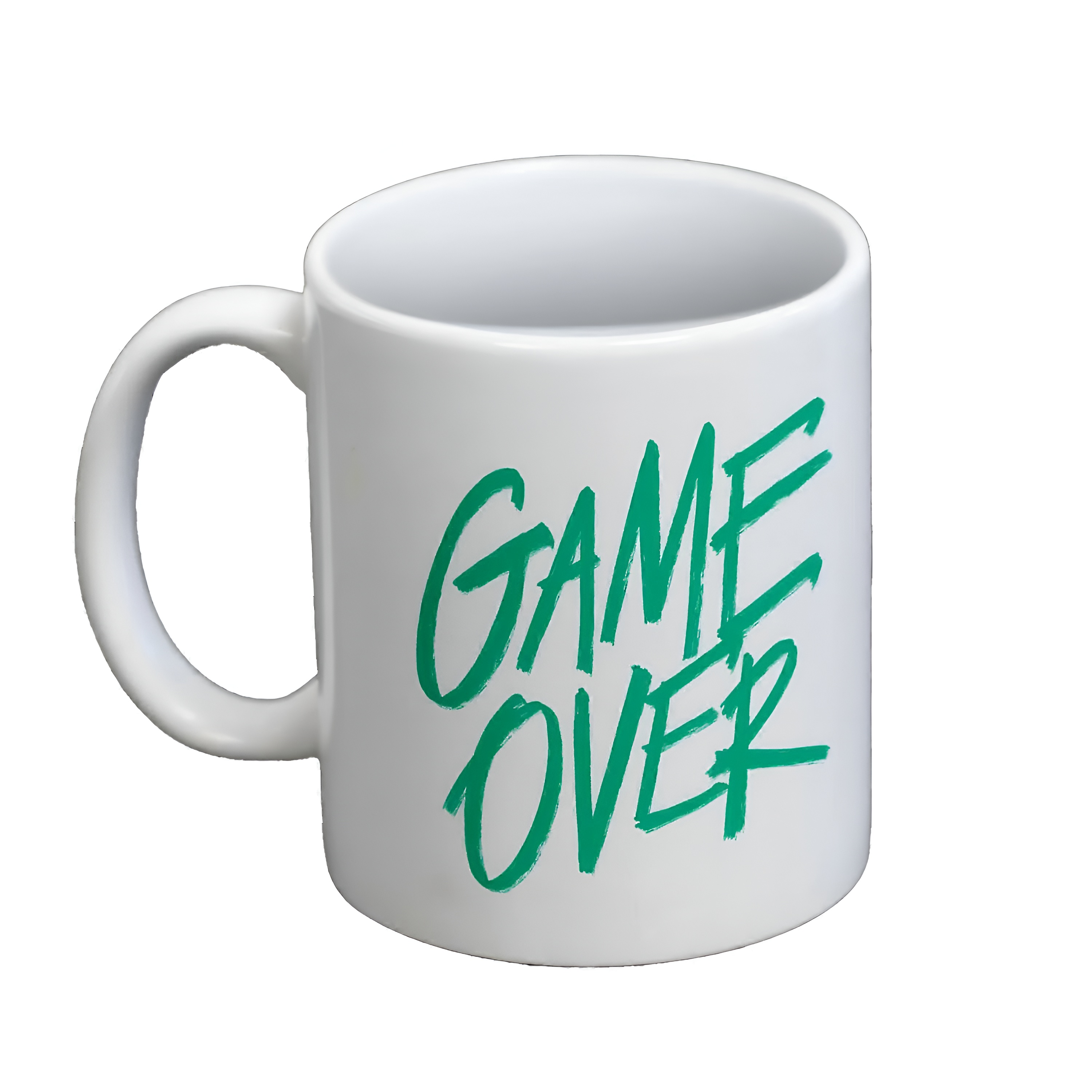 Squid Game Themed Coffee Mug With Young Hee Graphic And Game Over Print