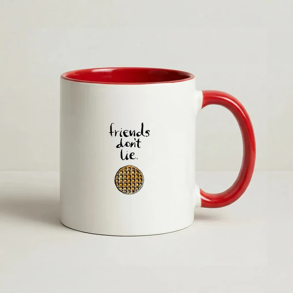 Friends Don't Lie Waffle Mug