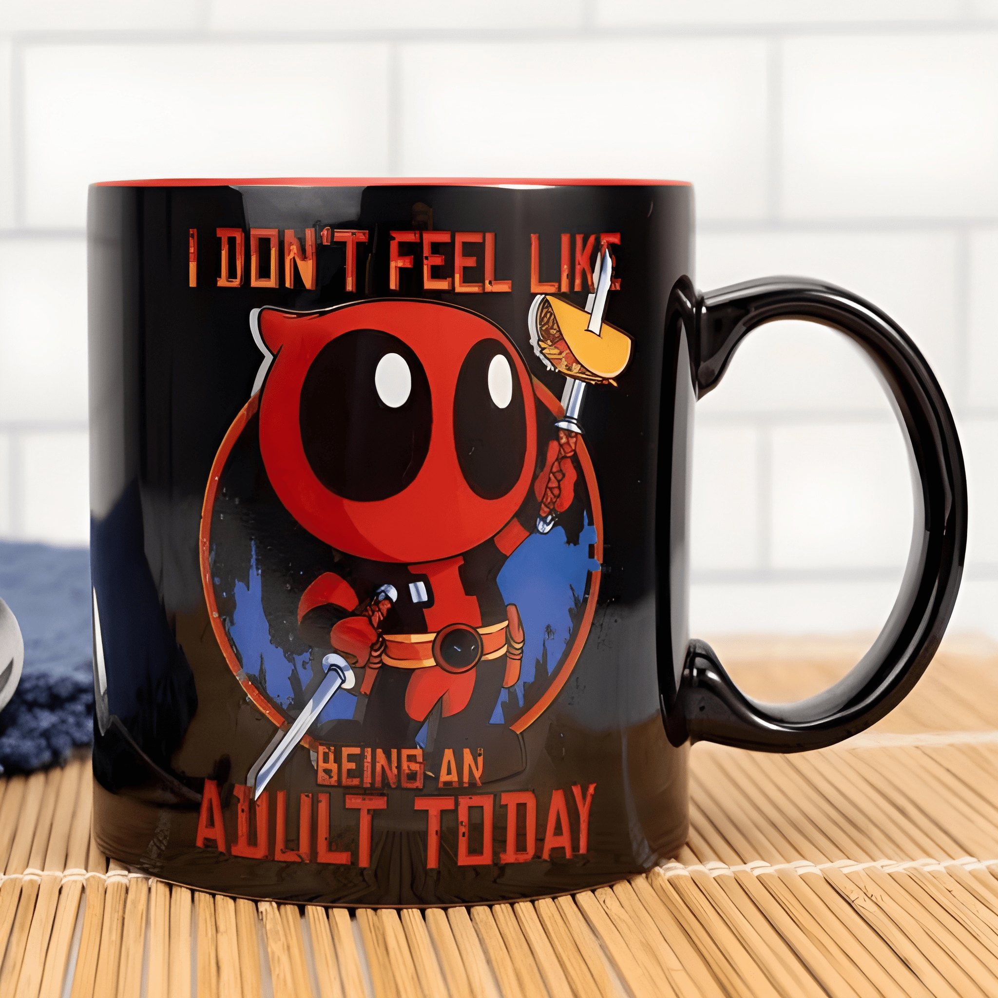 Deadpool Don't Feel Like Adult Mug