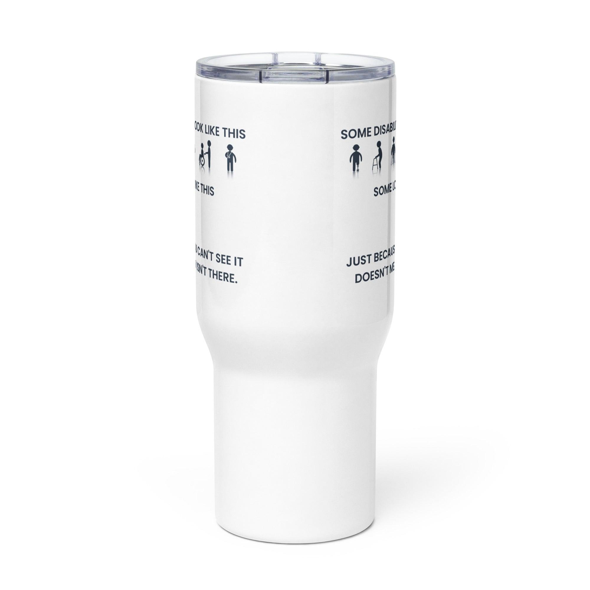 Disability Awareness Printed Travel Mug With Calming Design - Inspire Cups