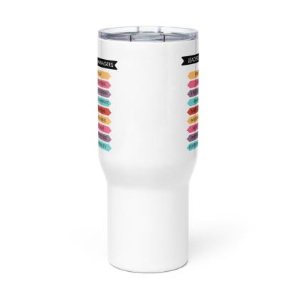 Leaders Vs Managers Travel Mug Highlights Key Traits For Growth - Inspire Cups