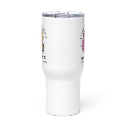 Health Talk Travel Mug Promotes Wellness With Floral Print - Inspire Cups