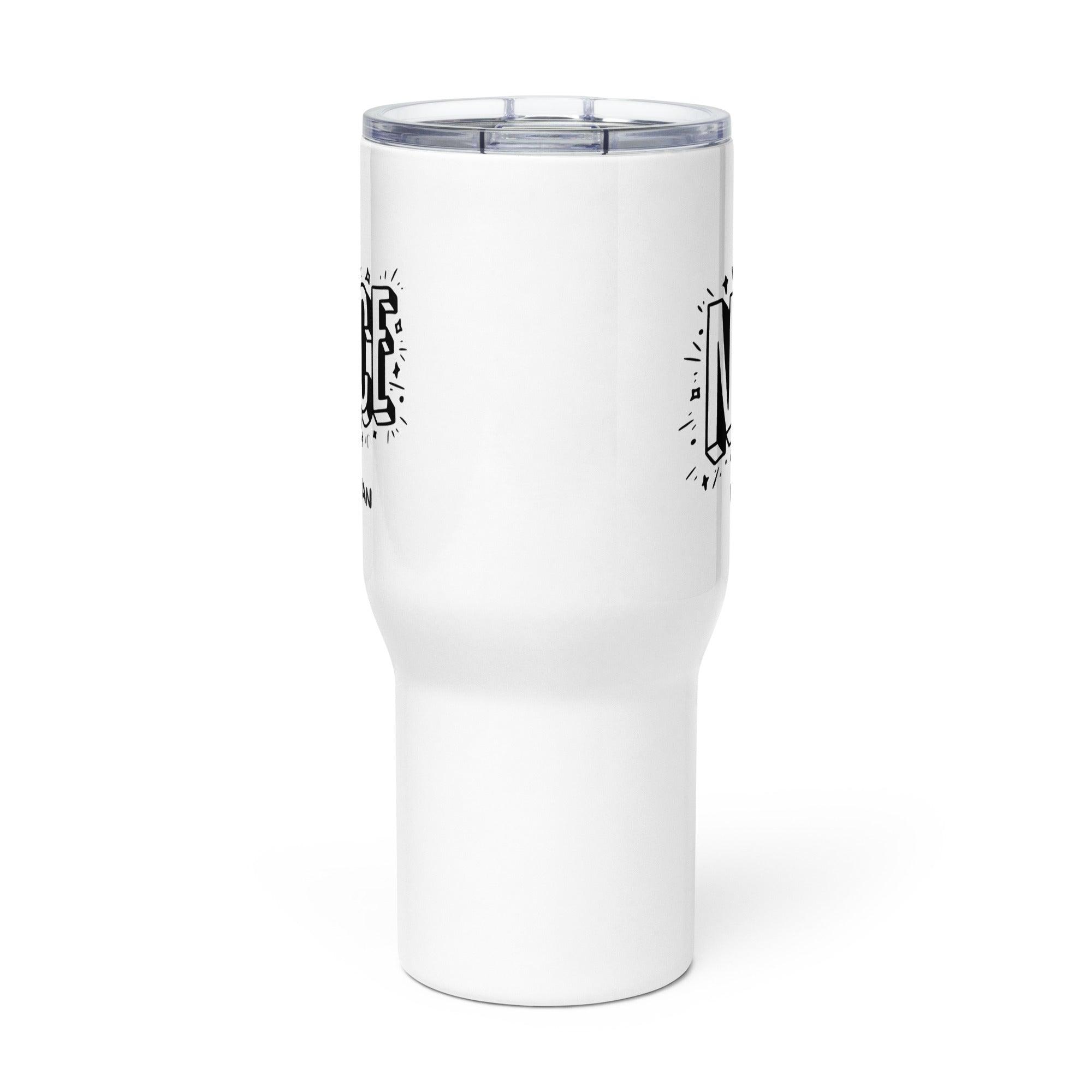Be A Nice Human Printed Travel Mug With Bold Quote - Inspire Cups