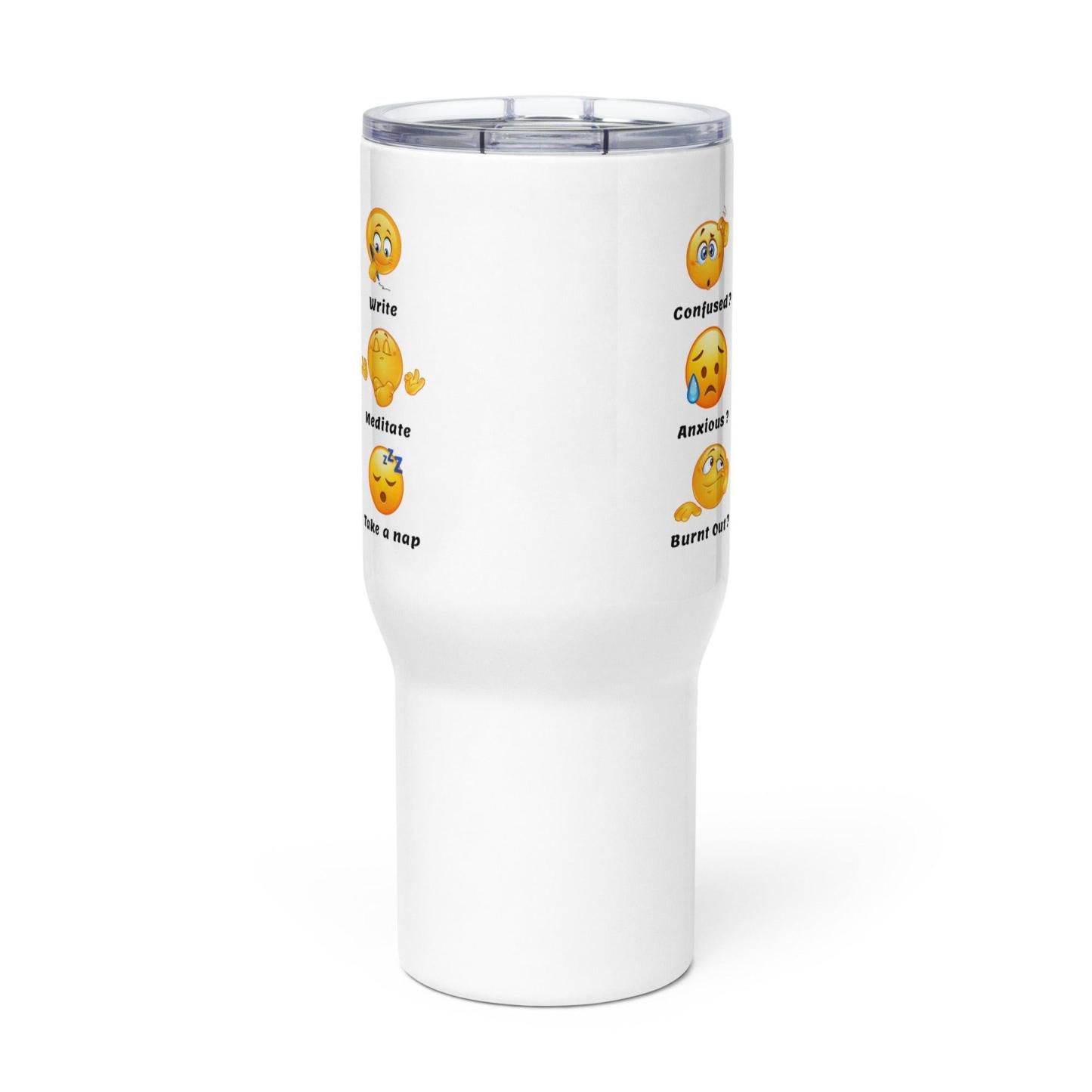 Emotional Support Mug – Confused? Write Quote Travel Cup - Inspire Cups