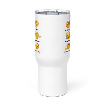 Emotional Support Mug – Confused? Write Quote Travel Cup - Inspire Cups