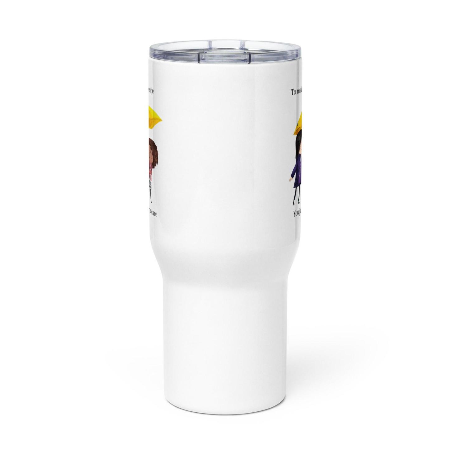 Kindness Travel Mug – To Make a Difference Quote | Durable Ceramic Gift - Inspire Cups