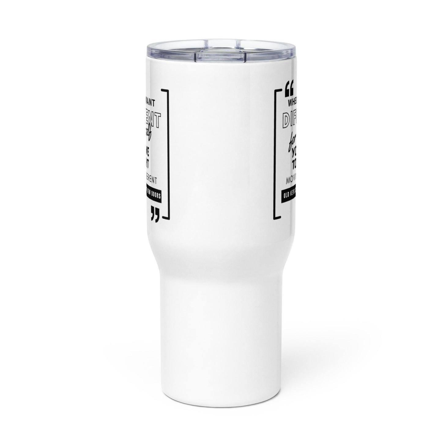 Motivational Travel Mug – Bold Quote for Daily Growth - Inspire Cups