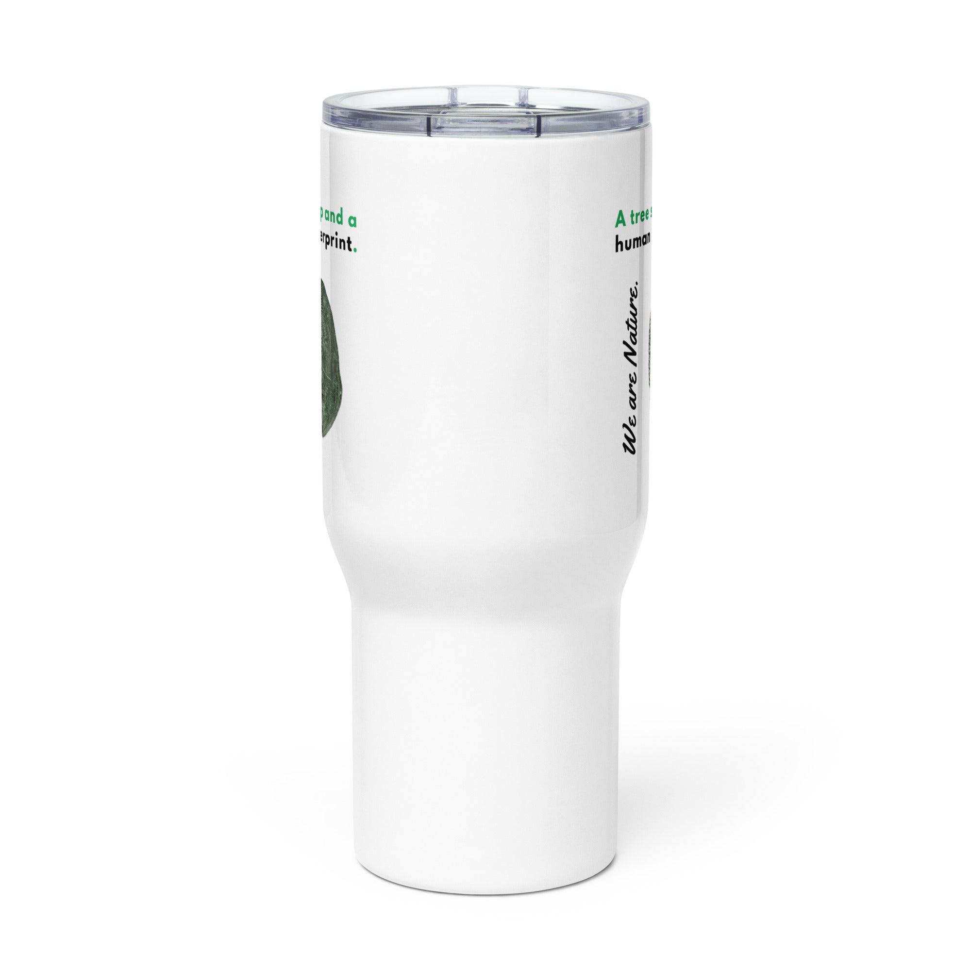We Are Nature Printed Travel Mug Highlighting Human-Nature Connection - Inspire Cups
