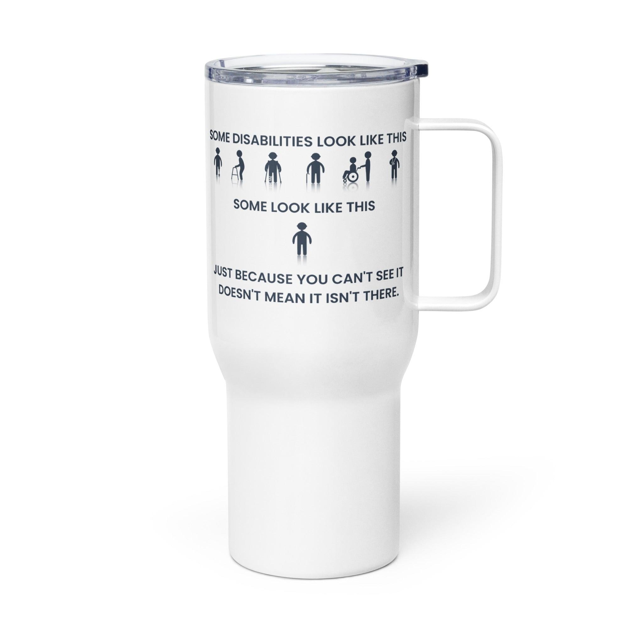 Disability Awareness Printed Travel Mug With Calming Design - Inspire Cups