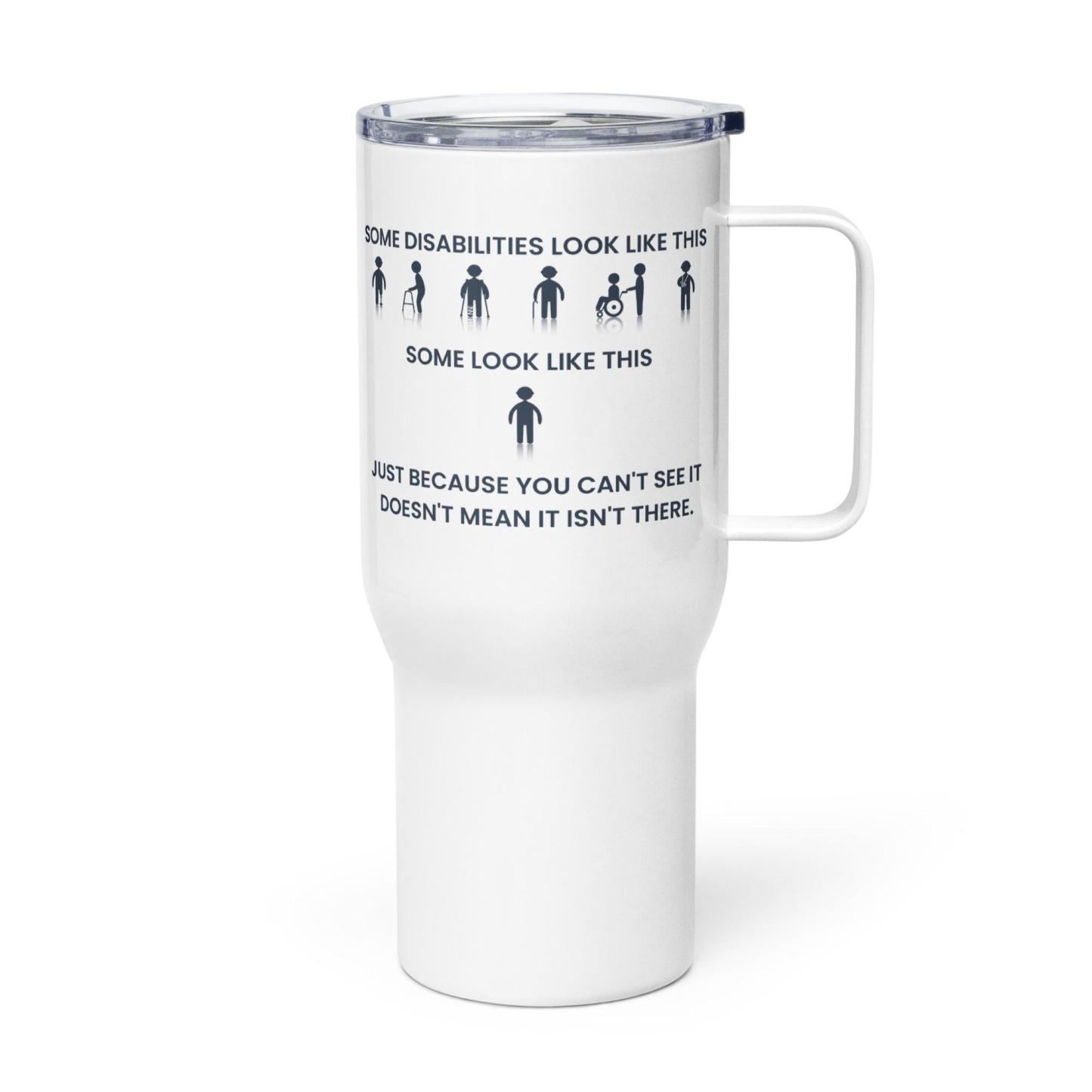 Disability Awareness Printed Travel Mug With Calming Design - Inspire Cups