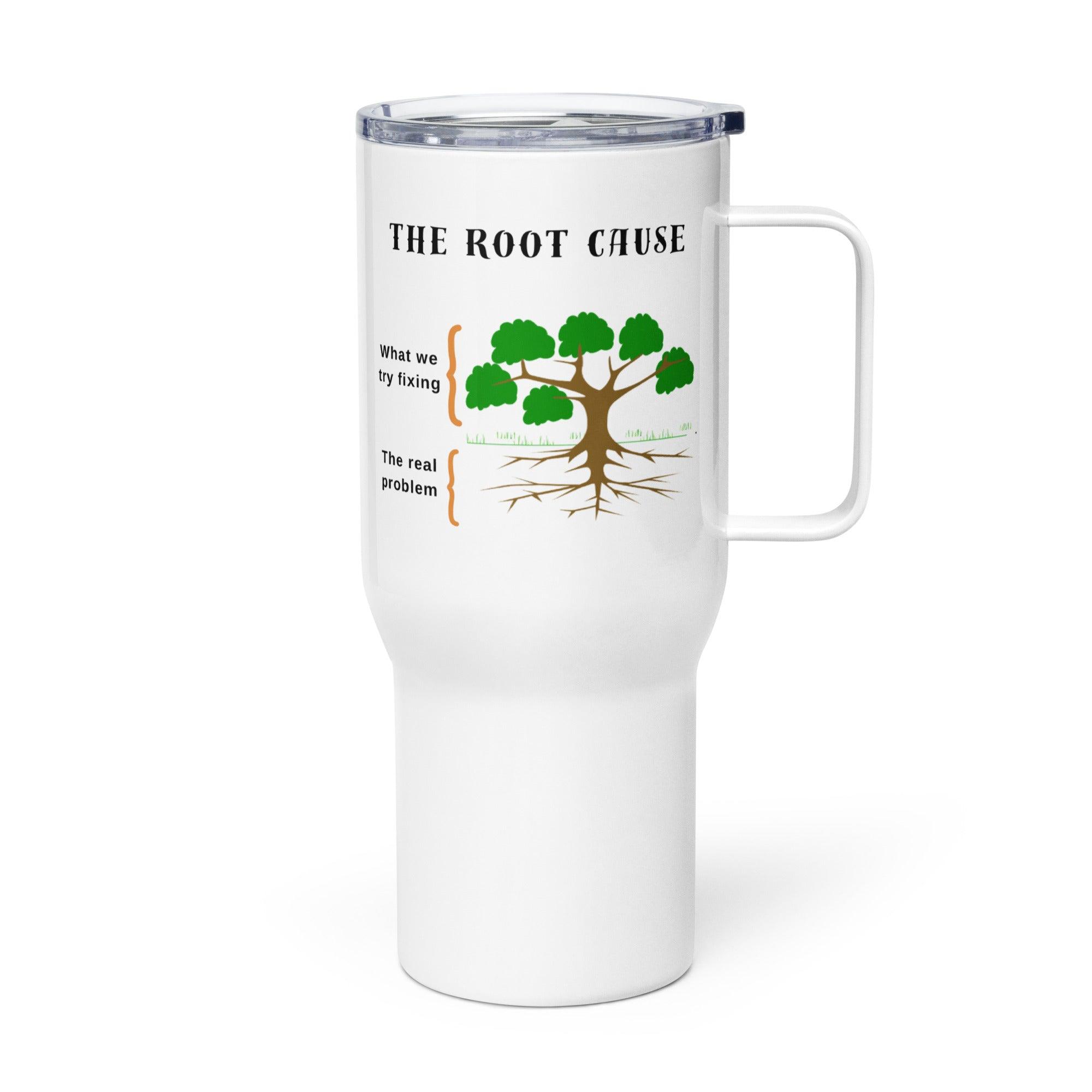 Root Cause Printed Travel Mugs With Insightful Design - Inspire Cups