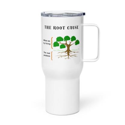 Root Cause Printed Travel Mugs With Insightful Design - Inspire Cups