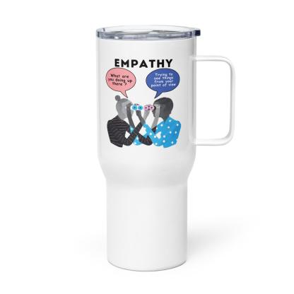 Empathy Printed Travel Mug With Insulated Body And Spill-Proof Lid - Inspire Cups