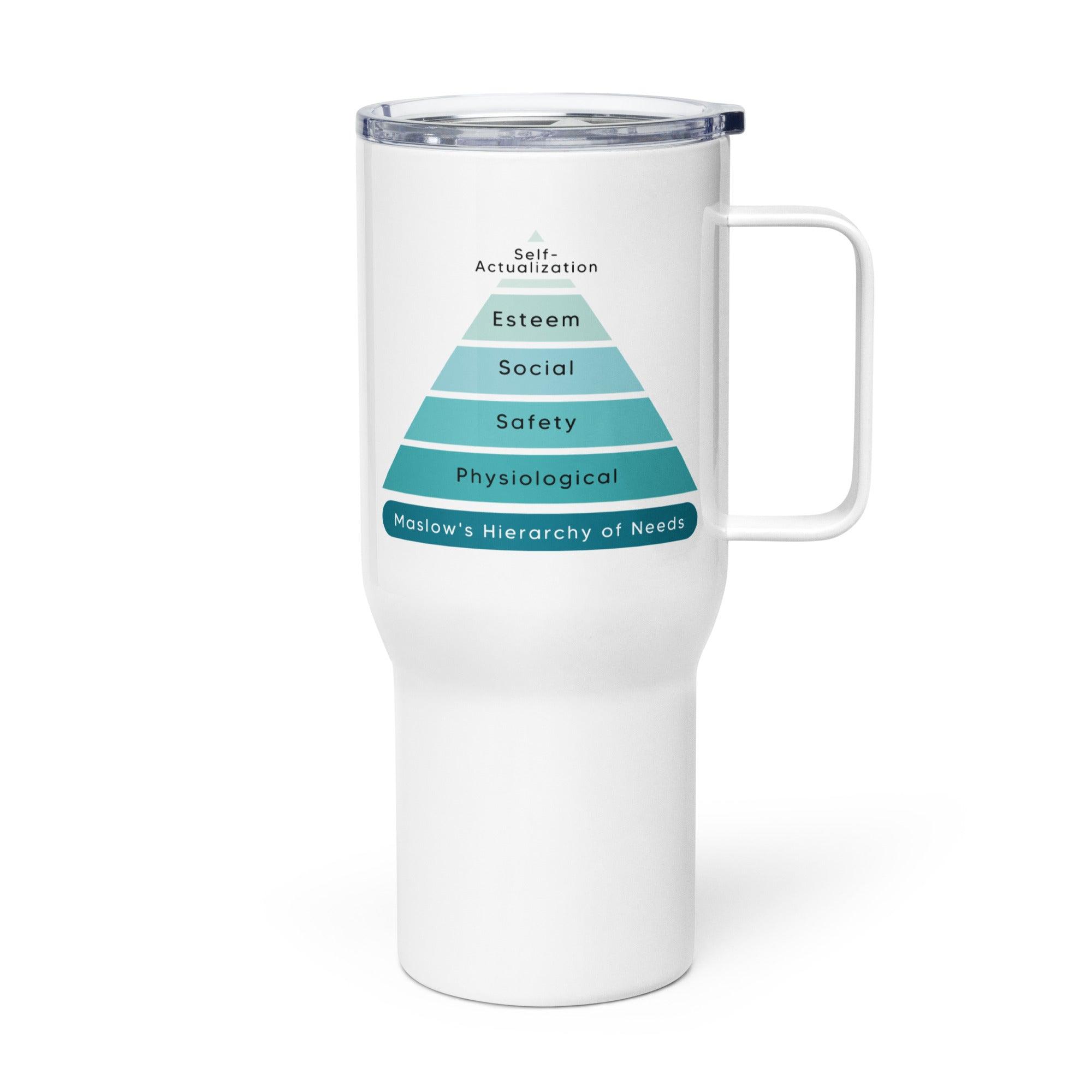 Maslow Hierarchy Travel Mug Inspires Growth With Educational Design - Inspire Cups