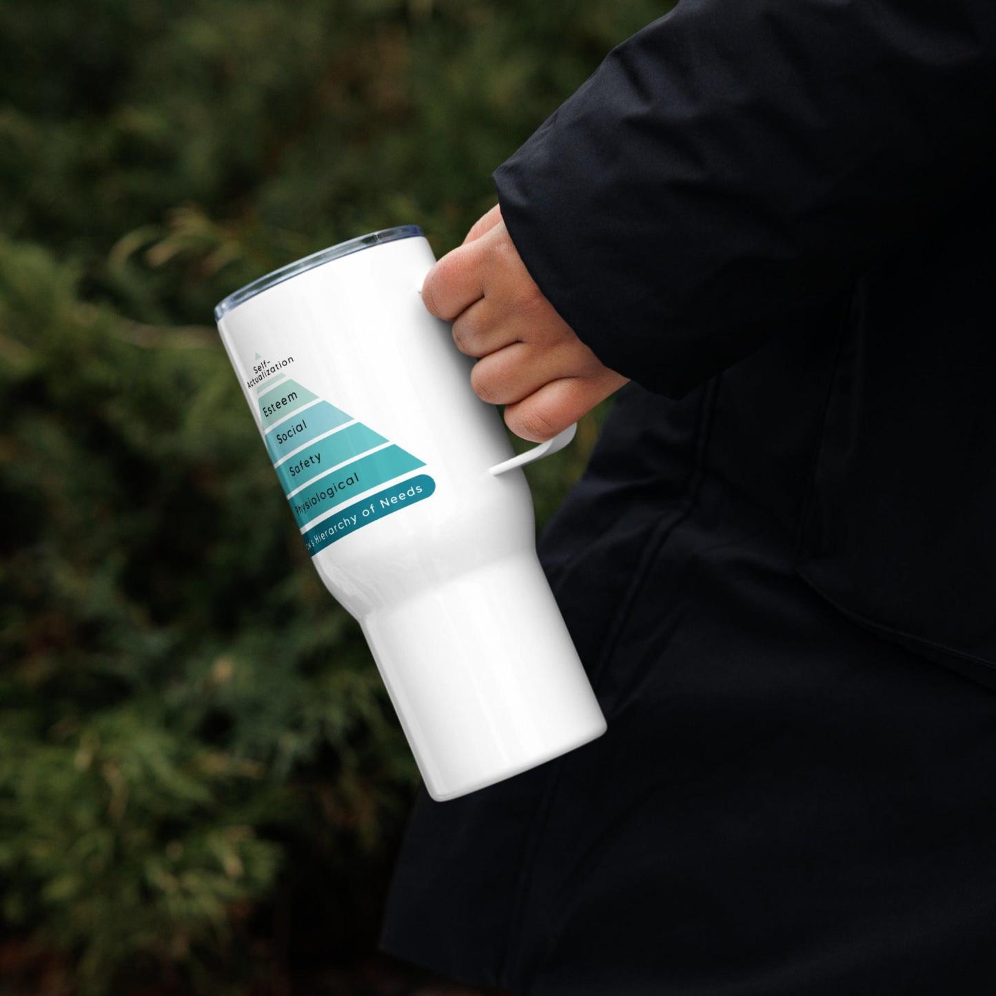 Maslow Hierarchy Travel Mug Inspires Growth With Educational Design - Inspire Cups