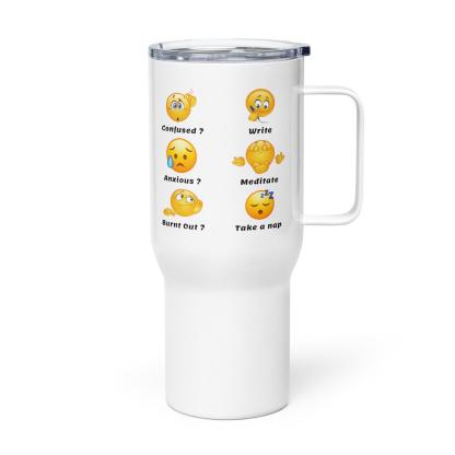 Emotional Support Mug – Confused? Write Quote Travel Cup - Inspire Cups
