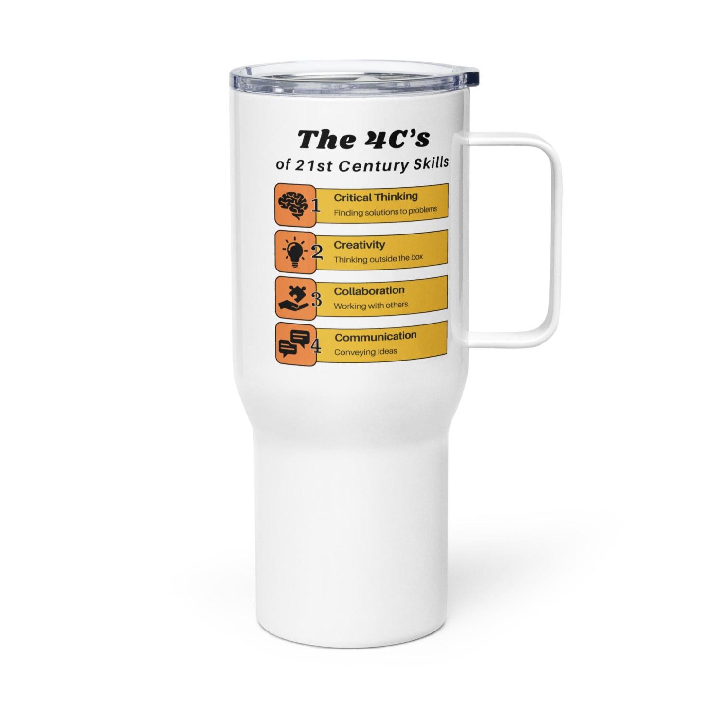 21st Century Skills Mug – 4Cs Educational Travel Cup - Inspire Cups