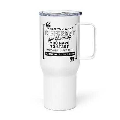 Motivational Travel Mug – Bold Quote for Daily Growth - Inspire Cups