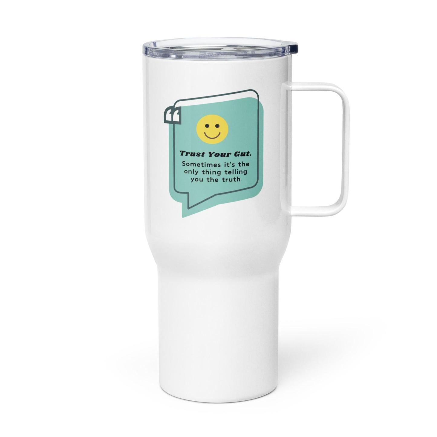 Trust Your Gut Mug – Intuition-Inspired Ceramic Travel Cup - Inspire Cups