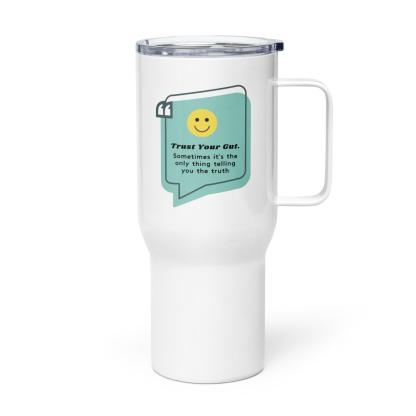 Trust Your Gut Mug – Intuition-Inspired Ceramic Travel Cup - Inspire Cups