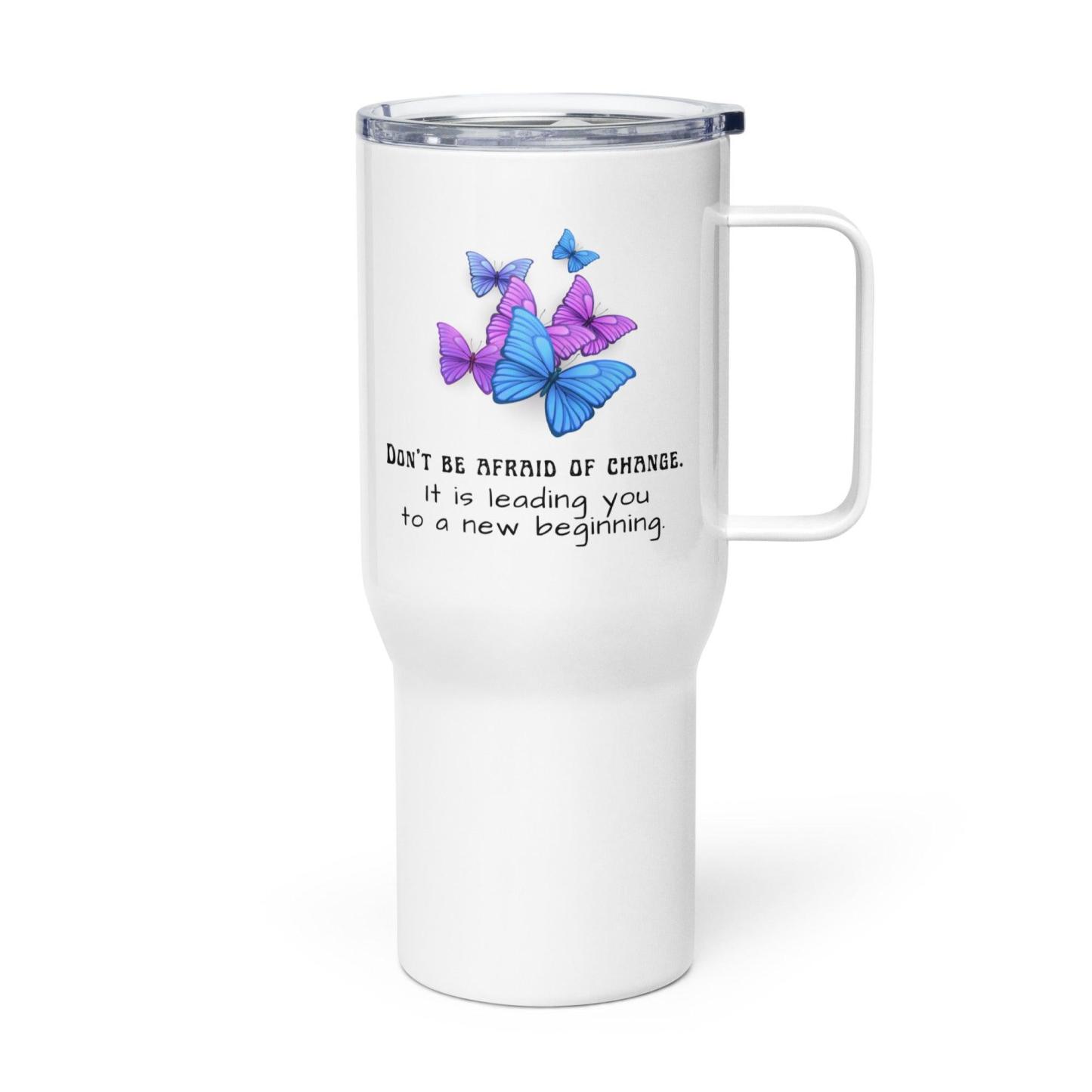 Inspirational Butterfly Travel Mug - Inspire Cups
