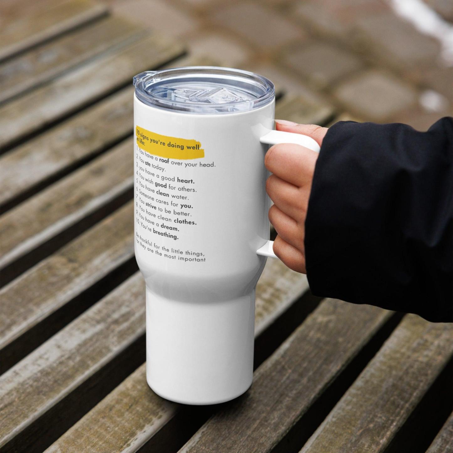 Gratitude Awareness Travel Mug - Inspire Cups