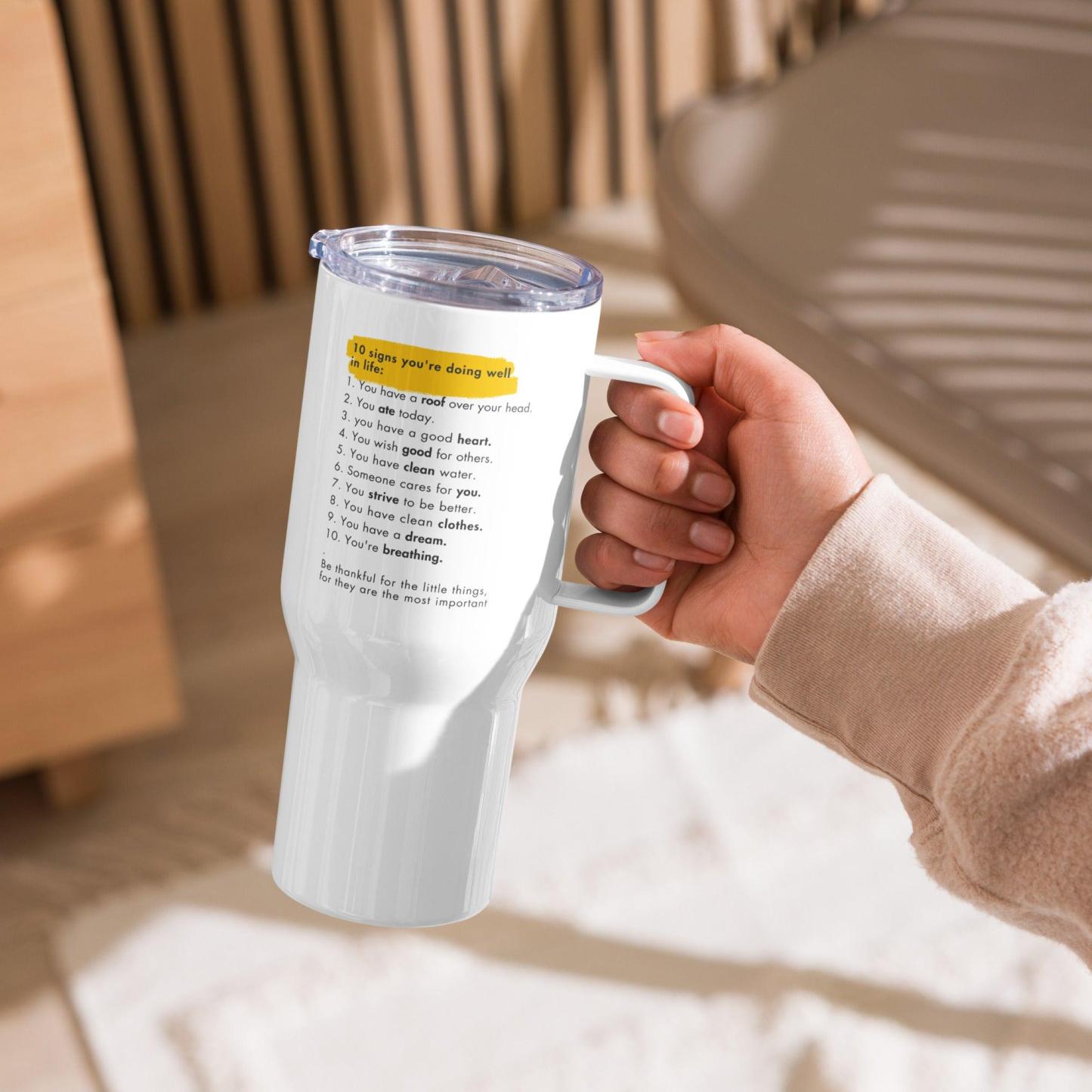 Gratitude Awareness Travel Mug - Inspire Cups
