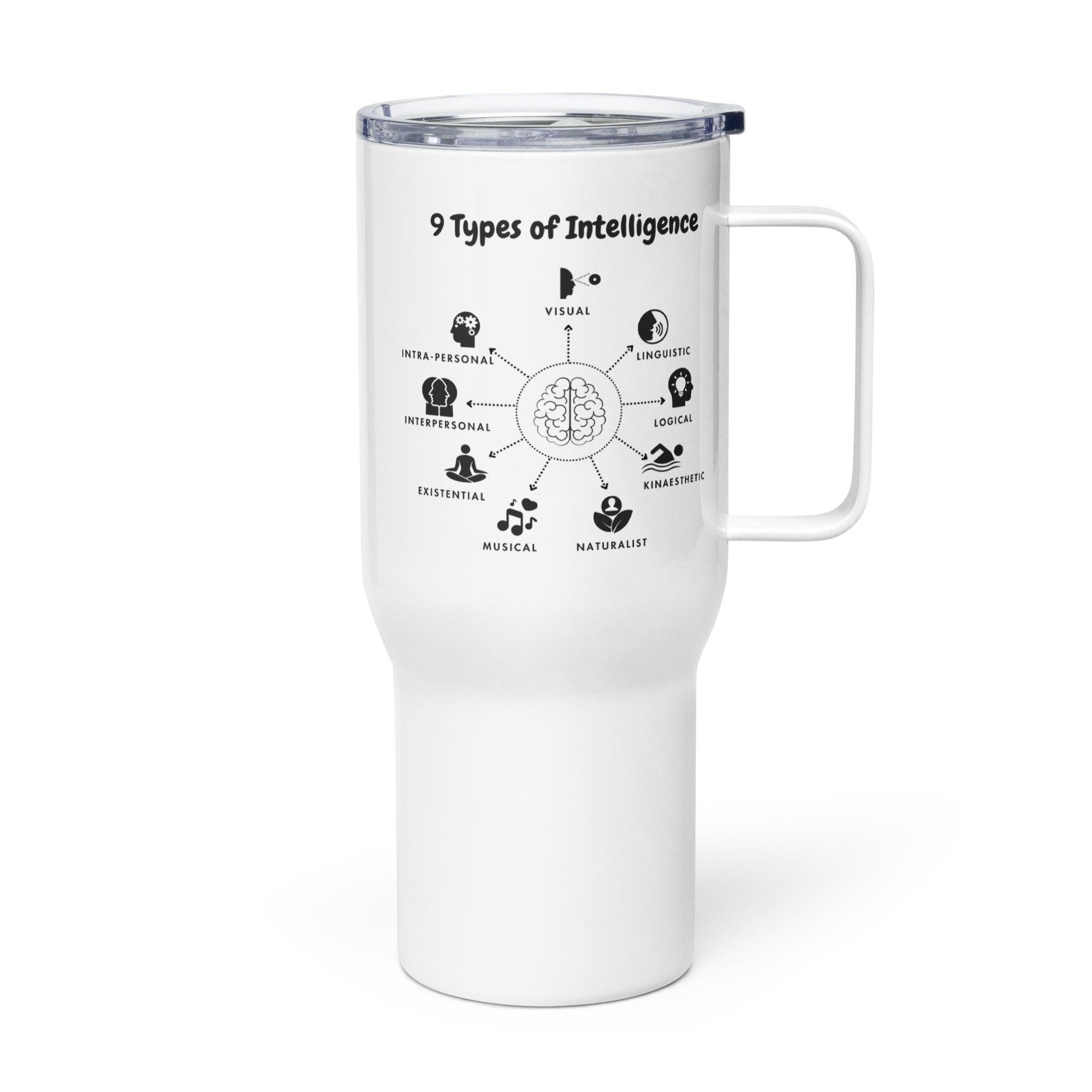 Smart Inspirational Printed Travel Mug On Human Intelligence - Inspire Cups