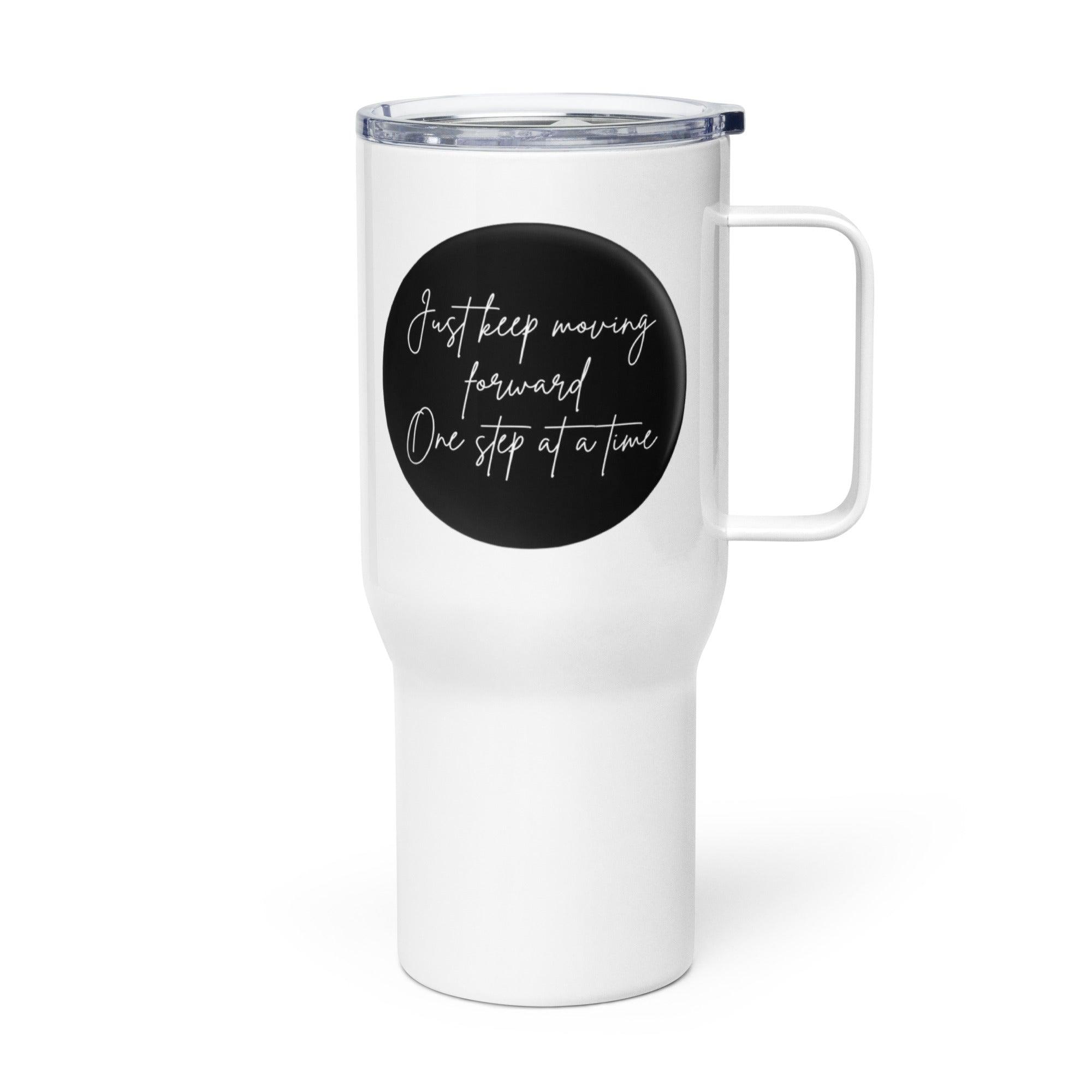 Keep Moving Printed Travel Mugs Inspire Progress With Sleek Design - Inspire Cups