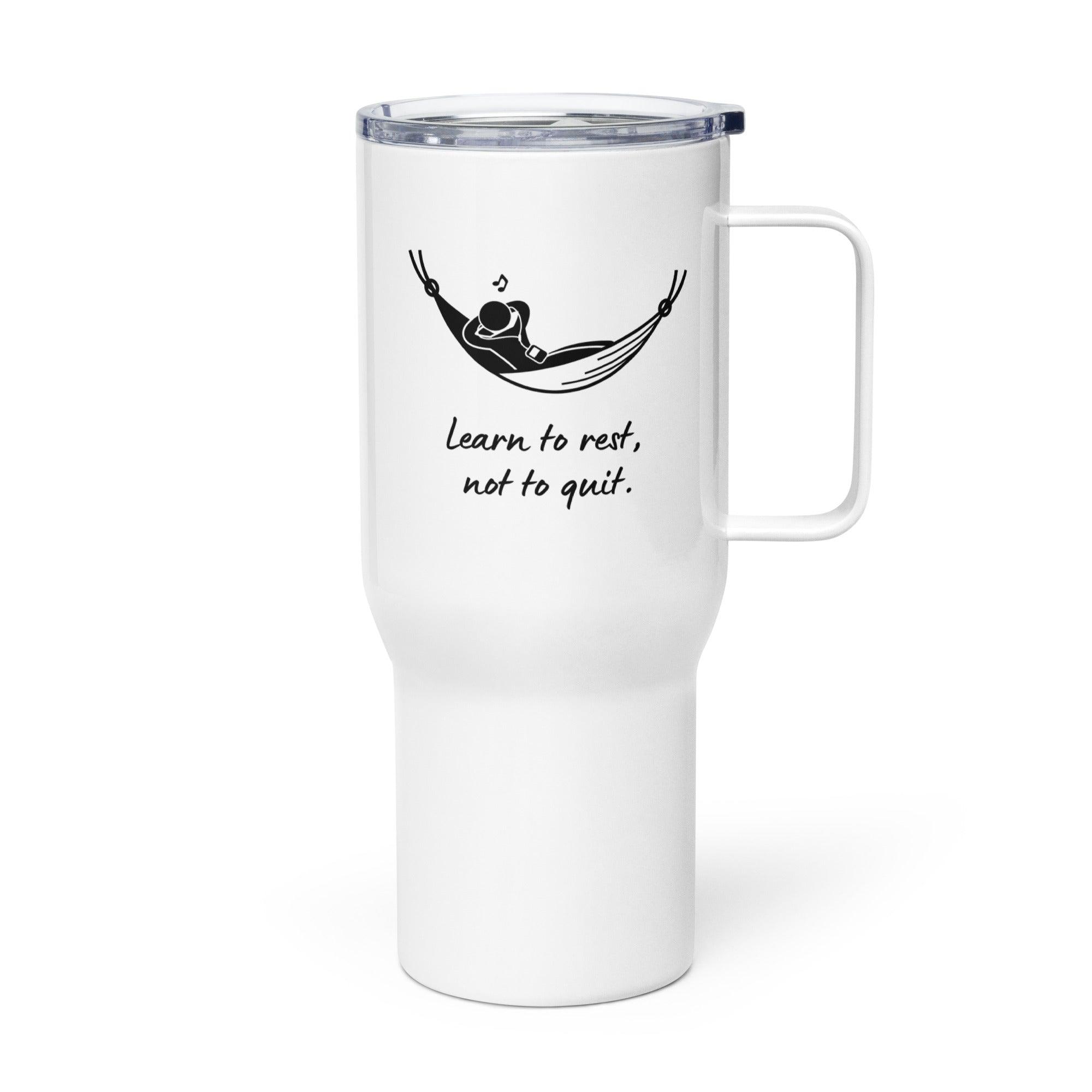 Learn To Rest Travel Mug Encourages Resilience With Stainless Design - Inspire Cups